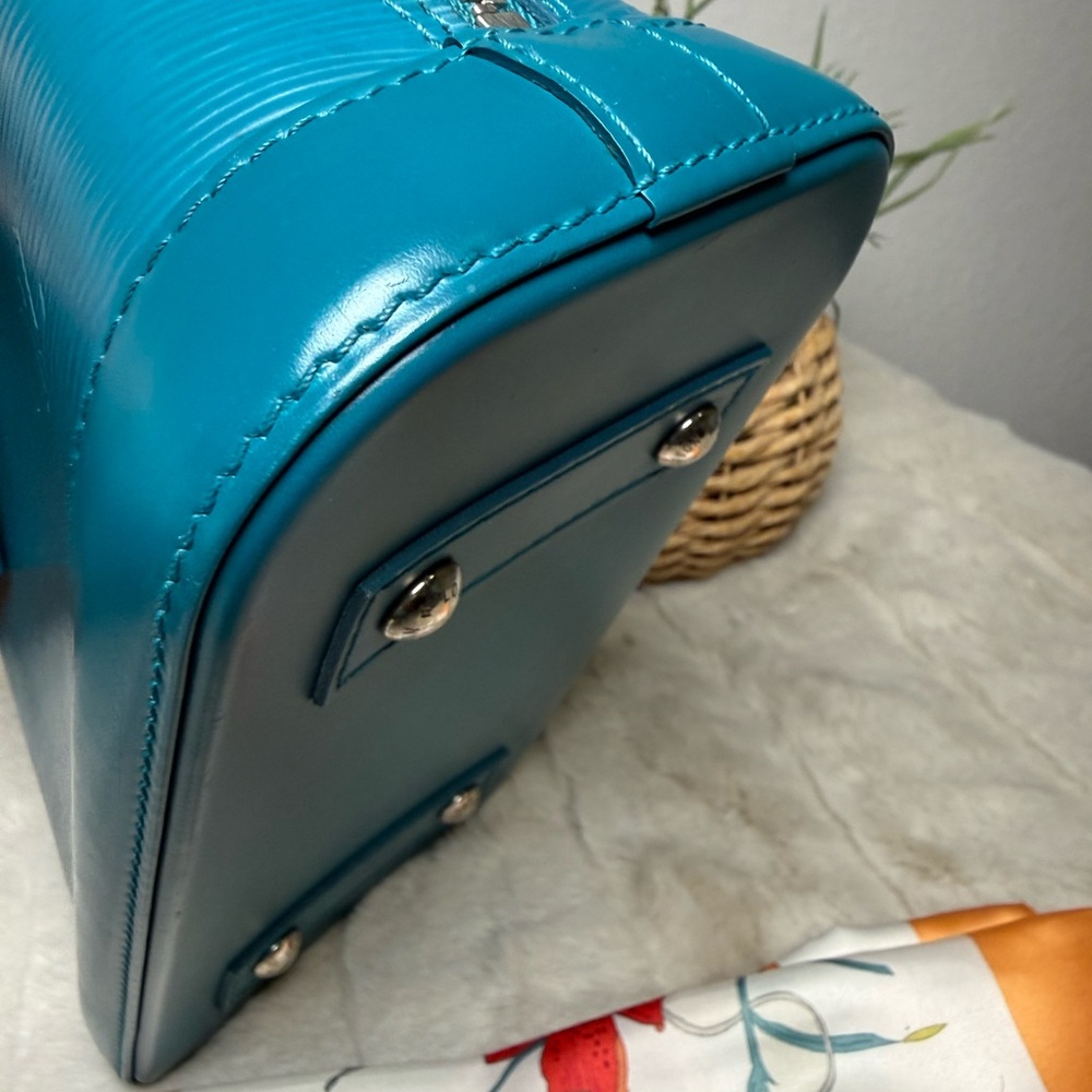 Louis Vuitton Alma BB teal/turquoise epi leather - Picture 3 of 12